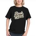 Retro Book Worm Reading For Book Lovers Graphic Youth