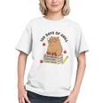 100 Days Of Chill Cute Capybara School Book Lover Graphic Youth