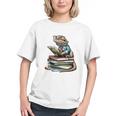 Bearded Dragon Reading Books Matching Bookworm Librarian Graphic Youth