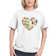 Book Lover Librarian Books Heart Valentine Graphic Youth