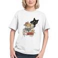 Cat And Books Flowers Reading Club Cat Lover Bookworm Graphic Youth Cat And Books Flowers Reading Club Cat Lover Bookworm Graphic Youth