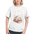 Coffee Cats & Books Cute Cat Book Lover Reading Graphic Youth
