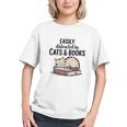 Easily Distracted By Cats And Books Cute Book Lover Graphic Youth Easily Distracted By Cats And Books Cute Book Lover Graphic Youth
