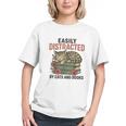 Easily Distracted By Cats And Books Vintage Graphic Youth Easily Distracted By Cats And Books Vintage Graphic Youth
