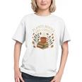 Plants Books And Coffee Nature Leaves Reading Book Lover Premium Tri-Blend Graphic Youth