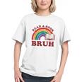 Read A Book Bruh Rainbow Vintage Reading Library Student Graphic Youth