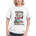 Reading Is Snow Much Fun Christmas Bookworm Snowman Reading Graphic Youth