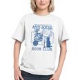 Sarcastic Anti Social Book Club Cat Skull Book Lover Graphic Youth Sarcastic Anti Social Book Club Cat Skull Book Lover Graphic Youth