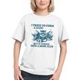 I Tried To Form A Gang But It Turned Into A Book-Club Reader Premium Tri-Blend Graphic Youth