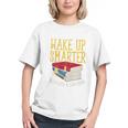 Wake Up Smarter Librarian Book Stack Premium Tri-Blend Graphic Youth