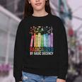 Book Flower Radicalized By Basic Decency Feminist Lgbt Youth Crewneck Sweatshirt