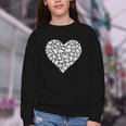 Book Lover Heart Shape Reading Librarian Library Teacher Youth Crewneck Sweatshirt Book Lover Heart Shape Reading Librarian Library Teacher Youth Crewneck Sweatshirt