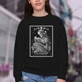 The Bookworm Book Reader Reading Tarot Card Witchy Moon Youth Crewneck Sweatshirt