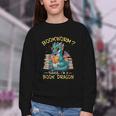 Bookworm I'm A Book Dragon Reading Books Bookish Book Lover Youth Crewneck Sweatshirt