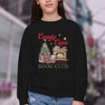 Candy Cane Book Club Holiday Party & Book Exchange Youth Crewneck Sweatshirt