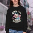 Crying Over Book Boyfriends Youth Crewneck Sweatshirt