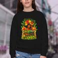 Educated Women Girls Reading Book Black History Month Youth Crewneck Sweatshirt