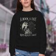 Fantasy Book Club Dragon Reader Book A Day Keep Reality Away Youth Crewneck Sweatshirt