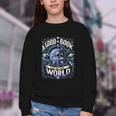 A Good Book Is Out Of This World Shirt Astronaut Reading Youth Crewneck Sweatshirt