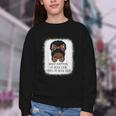 What Happens At Book Club Stays At Book Club Black Women Youth Crewneck Sweatshirt