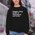 Imagine Being Afraid Of Drag Queens And Books Classic Youth Crewneck Sweatshirt