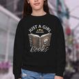 Just A Girl Who Loves Books Witchcraft Spell Book Halloween Youth Crewneck Sweatshirt Just A Girl Who Loves Books Witchcraft Spell Book Halloween Youth Crewneck Sweatshirt