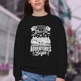 Library Where The Adventures Begin Librarian Book Readers Youth Crewneck Sweatshirt