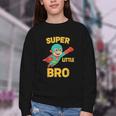 Little Cute Superhero Brother Comic Book Baby Bro Youth Crewneck Sweatshirt Little Cute Superhero Brother Comic Book Baby Bro Youth Crewneck Sweatshirt