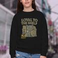 Loyal To The Shelf Knight Panther Book Lover Youth Crewneck Sweatshirt