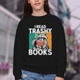 Raccoon Smutty Book Lover Spicy Romance Novels Women's Youth Crewneck Sweatshirt