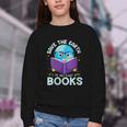 Save Earth It´s Only Planet With Books Reader Earth Day Youth Crewneck Sweatshirt