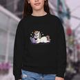 Unicorn Bookworm Believe In Yourself Cute And Inspirational Youth Crewneck Sweatshirt