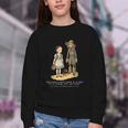 Wizard Of Oz Book Quote Scarecrow Dorothy Retro Drawing Youth Crewneck Sweatshirt