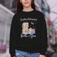 Yarn Quote Easily Distracted By Books And Yarn Reader Youth Crewneck Sweatshirt Yarn Quote Easily Distracted By Books And Yarn Reader Youth Crewneck Sweatshirt