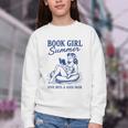 Book Girl Summer Youth Crewneck Sweatshirt