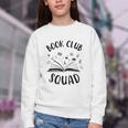 Books Club Squad Reading Book Lover Book Minimalist Team Tee Youth Crewneck Sweatshirt
