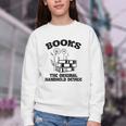 Books The Original Handheld Device Book Lover Youth Crewneck Sweatshirt