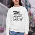 Emotionally Attached To Fictional Characters Banned Books Youth Crewneck Sweatshirt