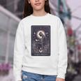 High Priestess Tarot Art Celestial Mystic Book Lover Youth Crewneck Sweatshirt High Priestess Tarot Art Celestial Mystic Book Lover Youth Crewneck Sweatshirt