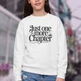 Just One More Chapter Book Lover Quote Reading Youth Crewneck Sweatshirt Just One More Chapter Book Lover Quote Reading Youth Crewneck Sweatshirt