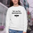 Let Us Be Menaces Dragon Book Lover Youth Crewneck Sweatshirt
