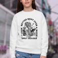 I Look Better Bent Over A Book Smut Reader Youth Crewneck Sweatshirt