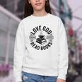 Love God Drink Coffee Read Books Christian Book Lover Youth Crewneck Sweatshirt Love God Drink Coffee Read Books Christian Book Lover Youth Crewneck Sweatshirt