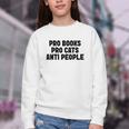 PRO Books PRO Cats Anti People Youth Crewneck Sweatshirt PRO Books PRO Cats Anti People Youth Crewneck Sweatshirt