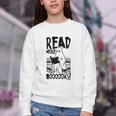 Read More Books Ghost Halloween Reading Teacher Literacy Youth Crewneck Sweatshirt Read More Books Ghost Halloween Reading Teacher Literacy Youth Crewneck Sweatshirt