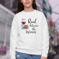 Read Between The Wines Im Just a Girl Who Loves Books & Wine Youth Crewneck Sweatshirt Read Between The Wines Im Just a Girl Who Loves Books & Wine Youth Crewneck Sweatshirt