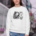 Thick Thighs And Kinky Smut Vibes Spicy Book Lovers Youth Crewneck Sweatshirt