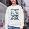 I Tried To Form Gang But It Turned Into A Book Club Raccoon Youth Crewneck Sweatshirt I Tried To Form Gang But It Turned Into A Book Club Raccoon Youth Crewneck Sweatshirt