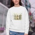 Vintage Floral Bookshelf I Have No Shelf Control Book Lovers Youth Crewneck Sweatshirt
