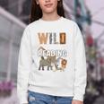 Wild About Reading Book Reader Book Nerd Book Reading Lover Premium Tri-Blend Youth Crewneck Sweatshirt
